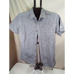 KÜHL Gray Short Sleeve Button-Up Shirt Cotton Modal Men's Small